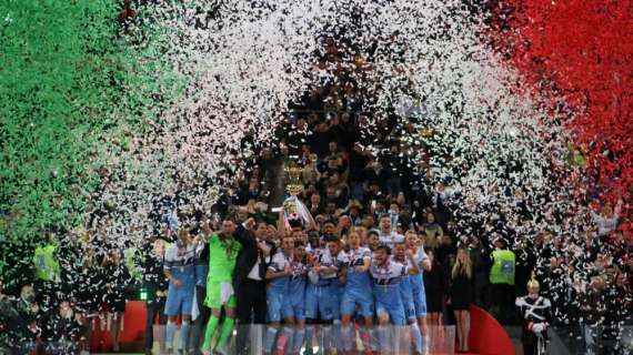 Lazio, i giocatori esultano: da Acerbi a uno scatenato Cataldi - FOTO