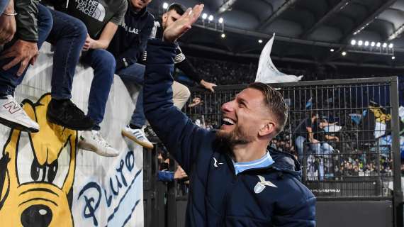 Lazio, anche Immobile a Piazza della Libertà... ma in videochiamata - VIDEO