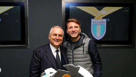 Lazio - Crotone, Lotito e la "dolce" sorpresa per Immobile nel post partita - FT