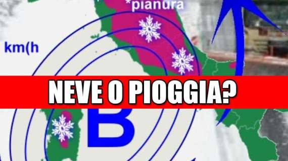 Meteo Roma, neve fino a giovedì: c'è la quota. Attenzione per Lazio-Juventus...