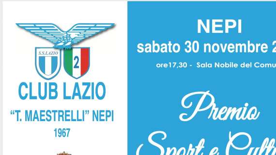 Lazio Club Nepi, sabato i premi sport e cultura: presenti Delio Rossi, Maestrelli e Cucchi
