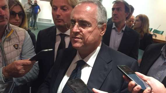 Lazio, Lotito: “Razzismo? Tolleranza zero, fuori le mele marce dallo stadio”