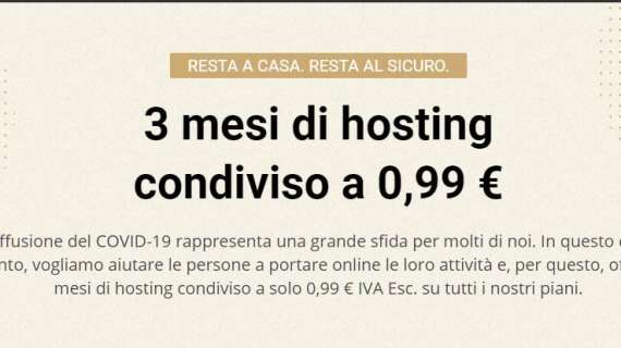 SITEGROUND - L'HOSTING PER TE da 0,99 euro! SBARCA SU INTERNET CON UN SERVIZIO SUPER!