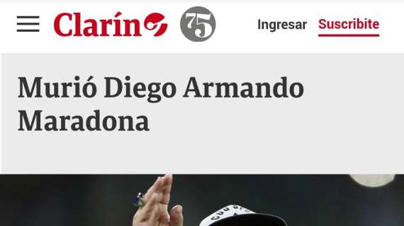 "Maradona, la morte di un dio", la notizia sconvolge il mondo: le prime pagine dei quotidiani - FT