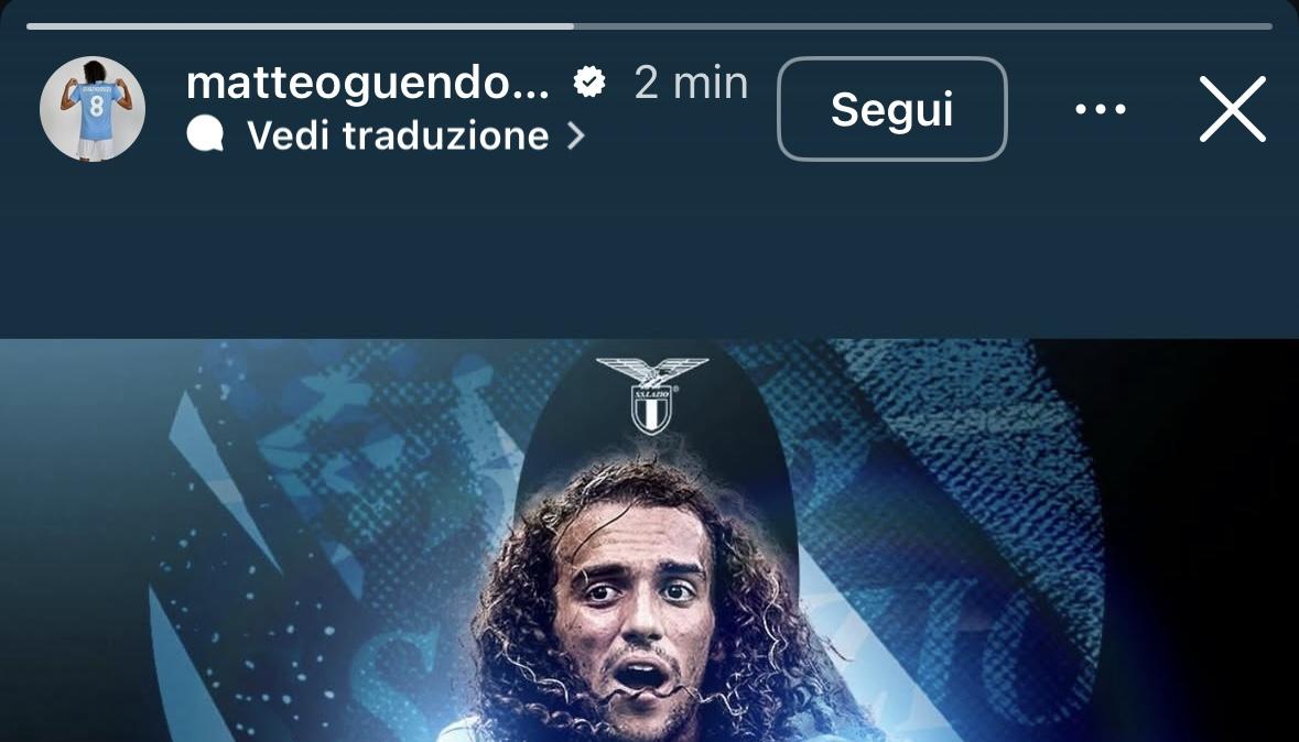 Lazio, 100 volte Guendouzi: il francese festeggia sui social - FOTO