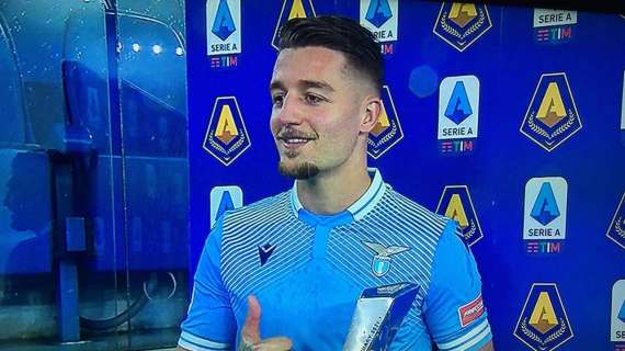 Lazio - Cagliari, Milinkovic MVP di gennaio: all'Olimpico va in scena la premiazione - FOTO