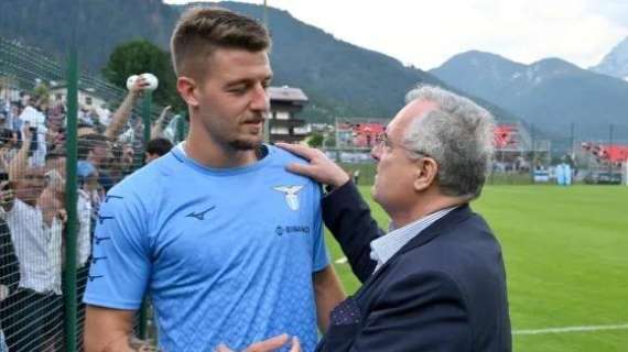Lazio, la carica di Lotito: "Testa al Feyenoord, dopo penseremo al derby"