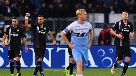 Lazio - Sampdoria, fischi per la squadra all'uscita dal campo dopo i primi 45'