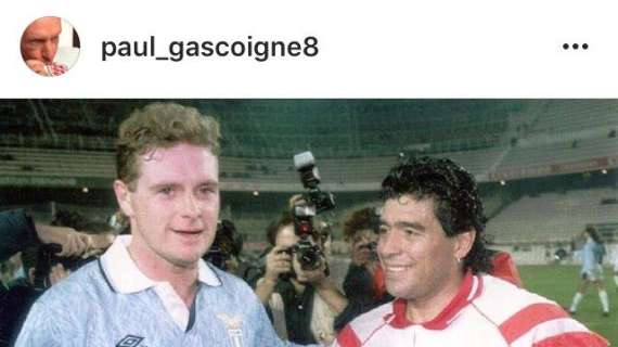 Amarcord Gascoigne: l'inglese ricorda quando con la Lazio sfidò Maradona - FOTO