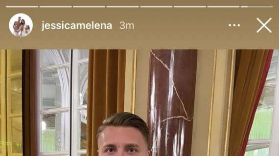Lazio, i maschi Immobile in posa con la Scarpa d’Oro: lo scatto di Jessica - FOTO