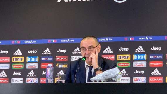 Juventus, Sarri: "Domani in palio punti pesanti. Scudetto? La Lazio può inserirsi..."