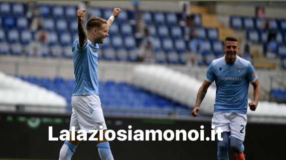 Lazio, Immobile celebra la vittoria col Benevento: "Sofferta ma importante" - FOTO