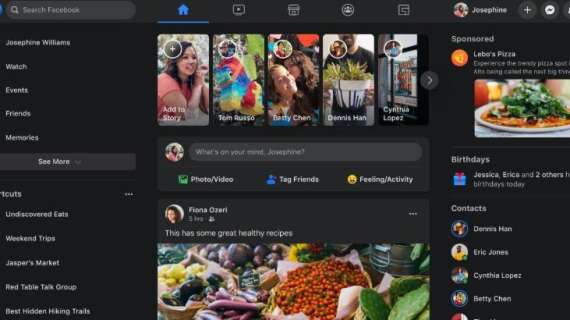 Social / Arriva Facebook 2.0: dalla dark mode ai video a tutto schermo