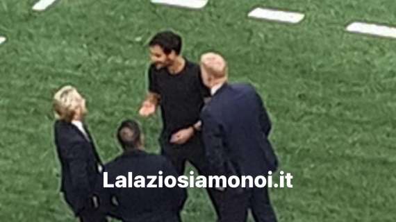 Milan - Lazio, sorrisi e abbracci prepartita con un ex speciale - FOTO