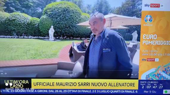 Sarri, le prime immagini da nuovo allenatore della Lazio - FOTO