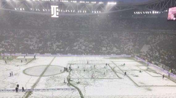 Serie A, rinviata Juventus-Atalanta: tempesta di neve all'Allianz Stadium