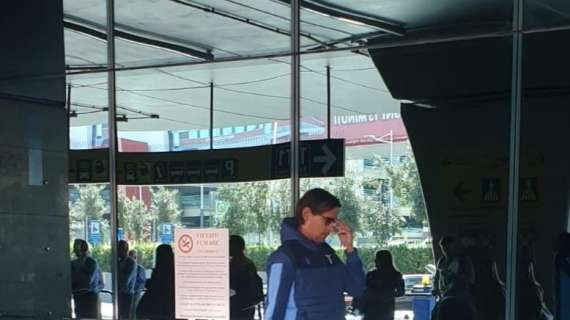 Lazio, la squadra è atterrata a Fiumicino: nel pomeriggio l'allenamento