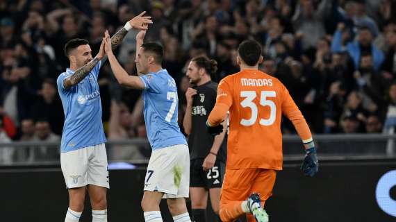 Lazio, Mandas esulta con la squadra: "Continuiamo così!" - FOTO