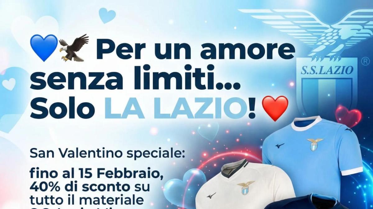 SAN VALENTINO AL LAZIO FAN SHOP: SCONTO DEDICATO AI NOSTRI LETTORI