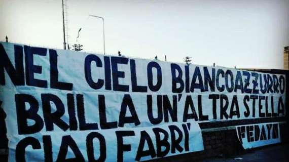 Diabolik, il saluto dei Fedayn della Roma: "Ciao Fabrì" - FOTO