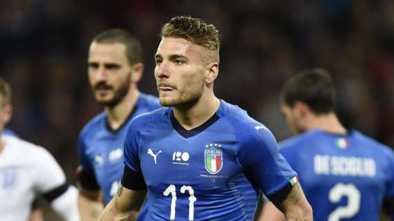 Italia, niente Immobile: l'attaccante della Lazio torna a casa