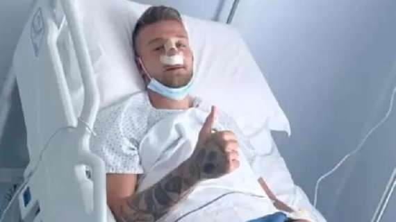 Lazio, attesa per Milinkovic: lo scatto post-intervento è dello scorso anno