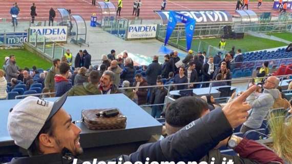 Lazio - Udinese in salsa vip: Fognini e Damiano Er Faina sugli spalti -FT