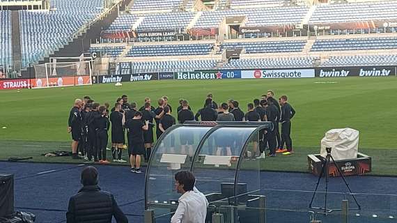 Midtjylland, all'Olimpico la rifinitura anti-Lazio: 15' aperti ai media - FOTO&VIDEO