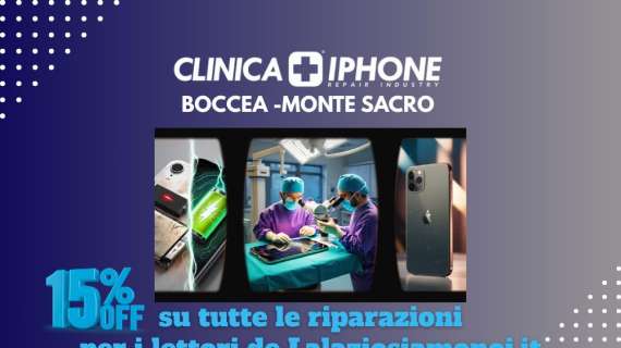 CLINICA IPHONE RIPARA IL TUO TELEFONO A UN PREZZO SCONTATO