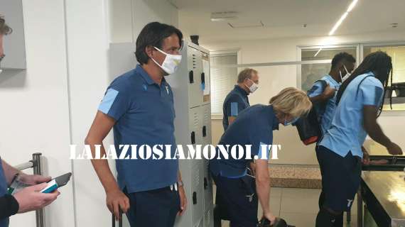 Lazio, la squadra è atterrata a Bergamo - FOTO & VIDEO