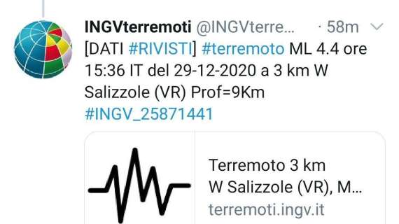 Terremoto, la terra trema in provincia di Verona: scossa avvertita anche a Milano