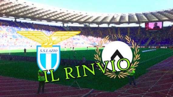 Lazio - Udinese rinviata: la data dipenderà dal cammino nelle coppe