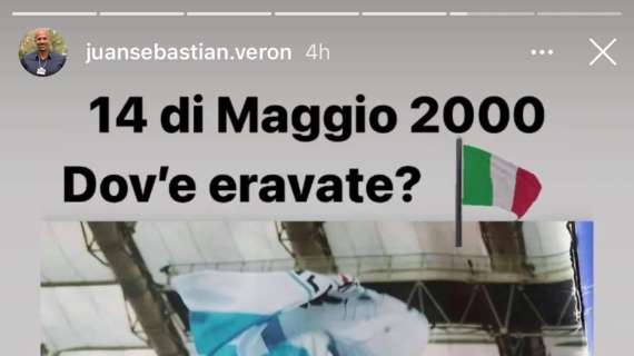Lazio, Veron chiede ai suoi followers: "Dov'eravate il 14 maggio 2000?" - FT