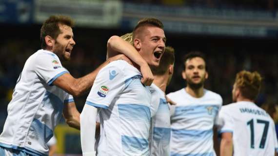 Svanita la delusione derby: la Lazio batte la Sampdoria e torna a volare