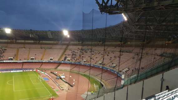 Coppa Italia, per Napoli-Lazio San Paolo semivuoto
