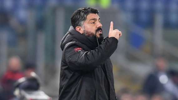 Lazio - Milan, Gattuso: "Mi tengo stretto il pareggio. Biancocelesti in crisi? Non fatemi ridere!"