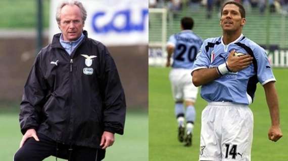 Simeone-Eriksson, 15 anni dopo. Il Cholo: "Che bello rincontrare l'allenatore dello scudetto della Lazio"