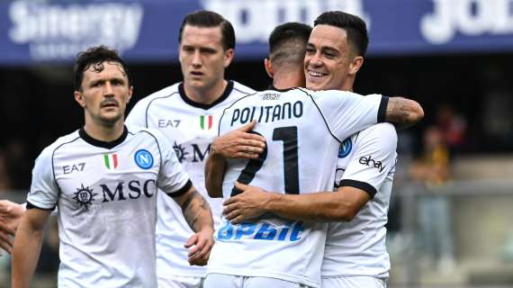 Serie A, il Napoli dà il via alla nona giornata: dominato l'Hellas Verona