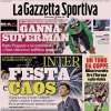 Inter, festa e caos: la proprietà può passare di mano. La prima pagina de La Gazzetta dello Sport