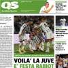 Il QS titola in apertura: "Voilà la Juve. É festa Rabiot". Milan travolto a Londra