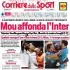 Il Corsport titola: "Mou affonda l'Inter, Marotta fa scudo a Inzaghi"