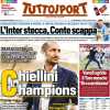 La prima pagina di TuttoSport: "Brutta Inter, rimedia Dumfries"