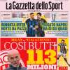 L'apertura della Gazzetta dello Sport: "Rimonta Inter, notte da pazza"