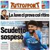 "L’Inter si spegne, il Napoli no. Scudetto sospeso": la prima pagina di Tuttosport