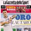 "Oro Lautaro, super gol dell'argentino ma Calha e Acerbi vanno ko": la prima pagina de La Gazzetta dello Sport 