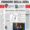 Il Corriere della Sera: "L’Inter riaccende il motore, il Frosinone finisce in pezzi"
