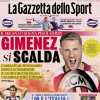 Gimenez si scalda, l'Inter macchina da gol: le prime pagine dei quotidiani sportivi