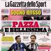 "Pari show a San Siro, Napoli in fuga a +4": la prima pagina de La Gazzetta dello Sport