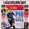 "No dell'Inter all'Arsenal, Pio non si tocca. Inter, voglia di doppietta e di Goretzka": le prime pagine dei quotidiani sportivi