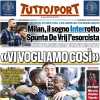 de Vrij l'esorcista, genialata di Zalewski: è 1-1 nel derby. La prima pagina di Tuttosport